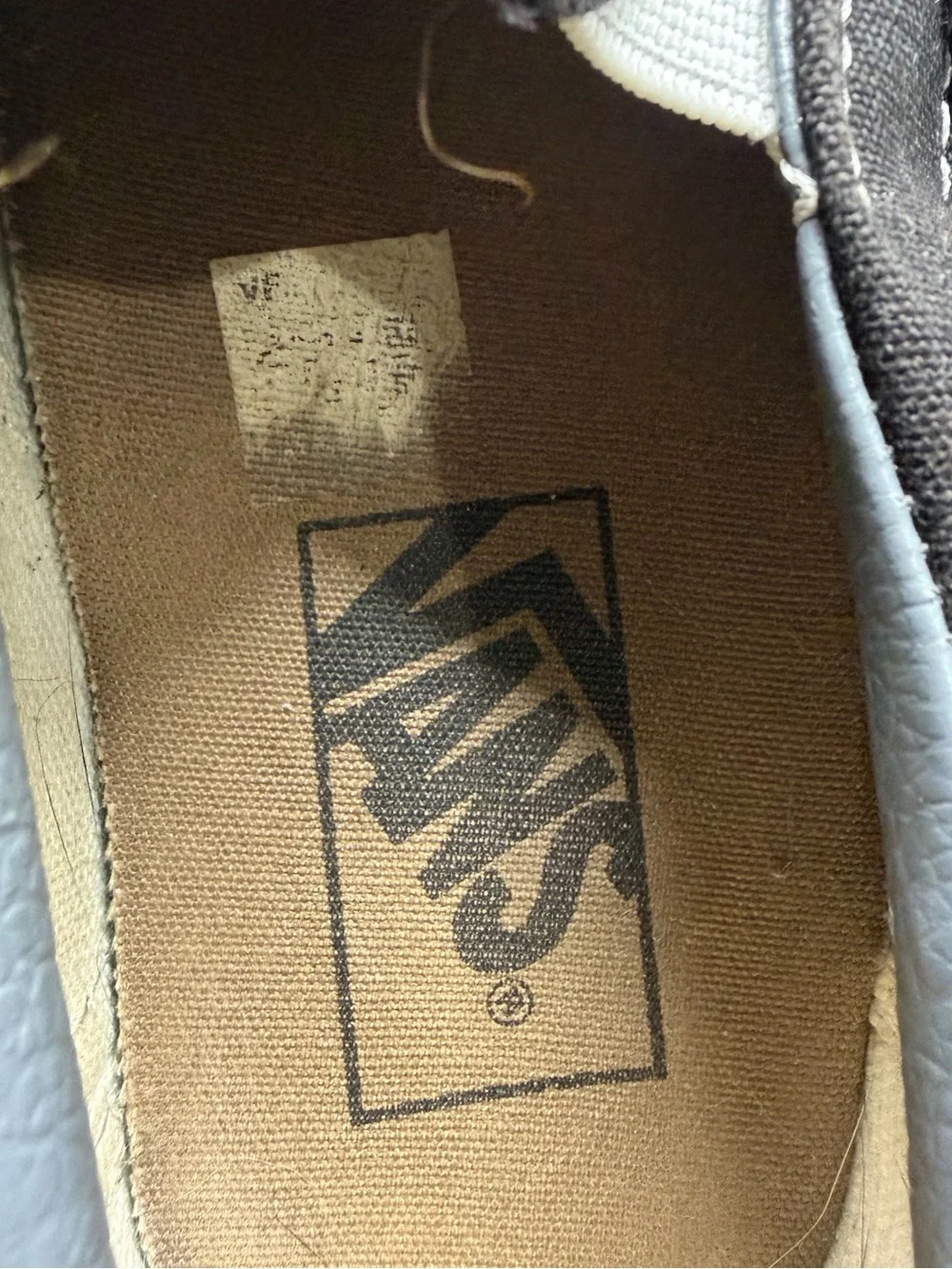 Men’s Vans Slip-On Checkerboard Sneakers - Black & Gray Sz. 6.5